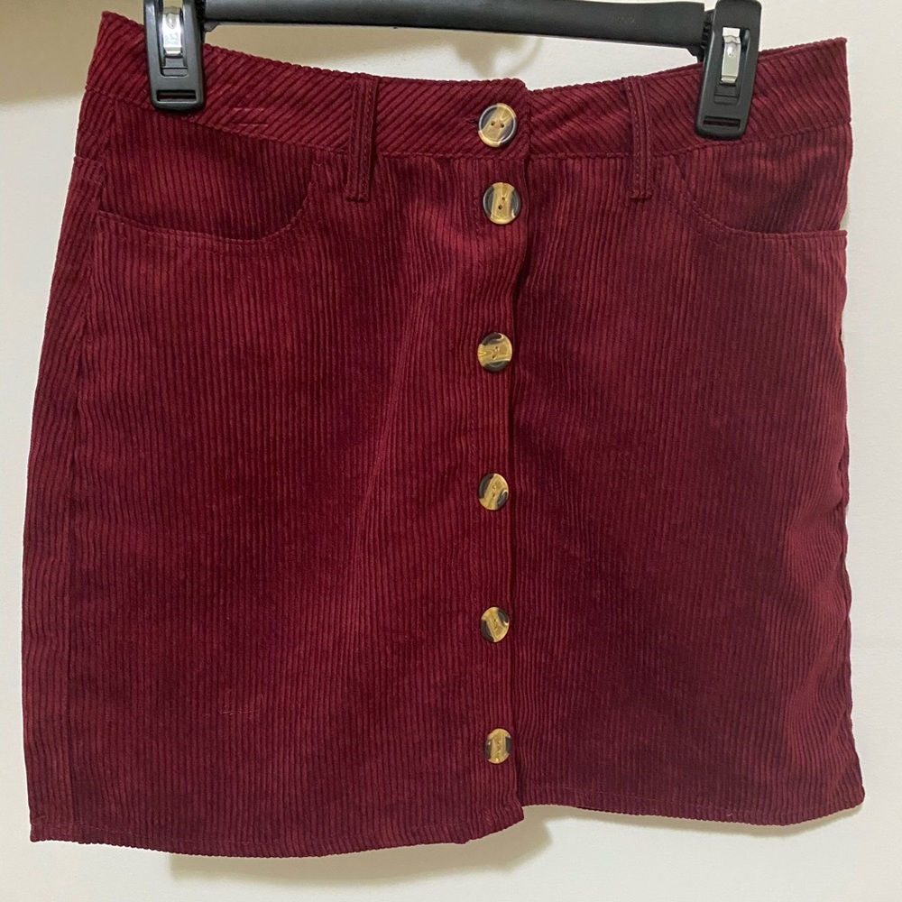 Maroon skirt